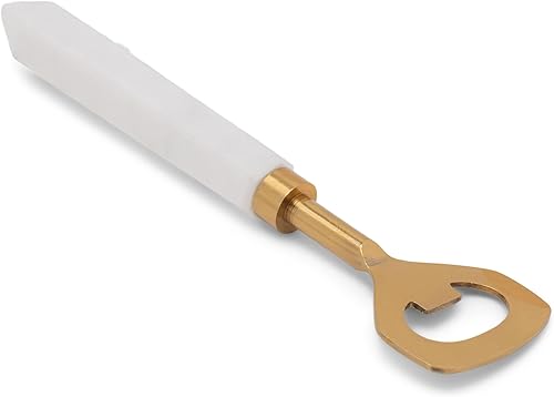 Miniatura 1 de India Handicrafts sólido tallado clásico blanco 7 pulgadas mármol abrebotellas