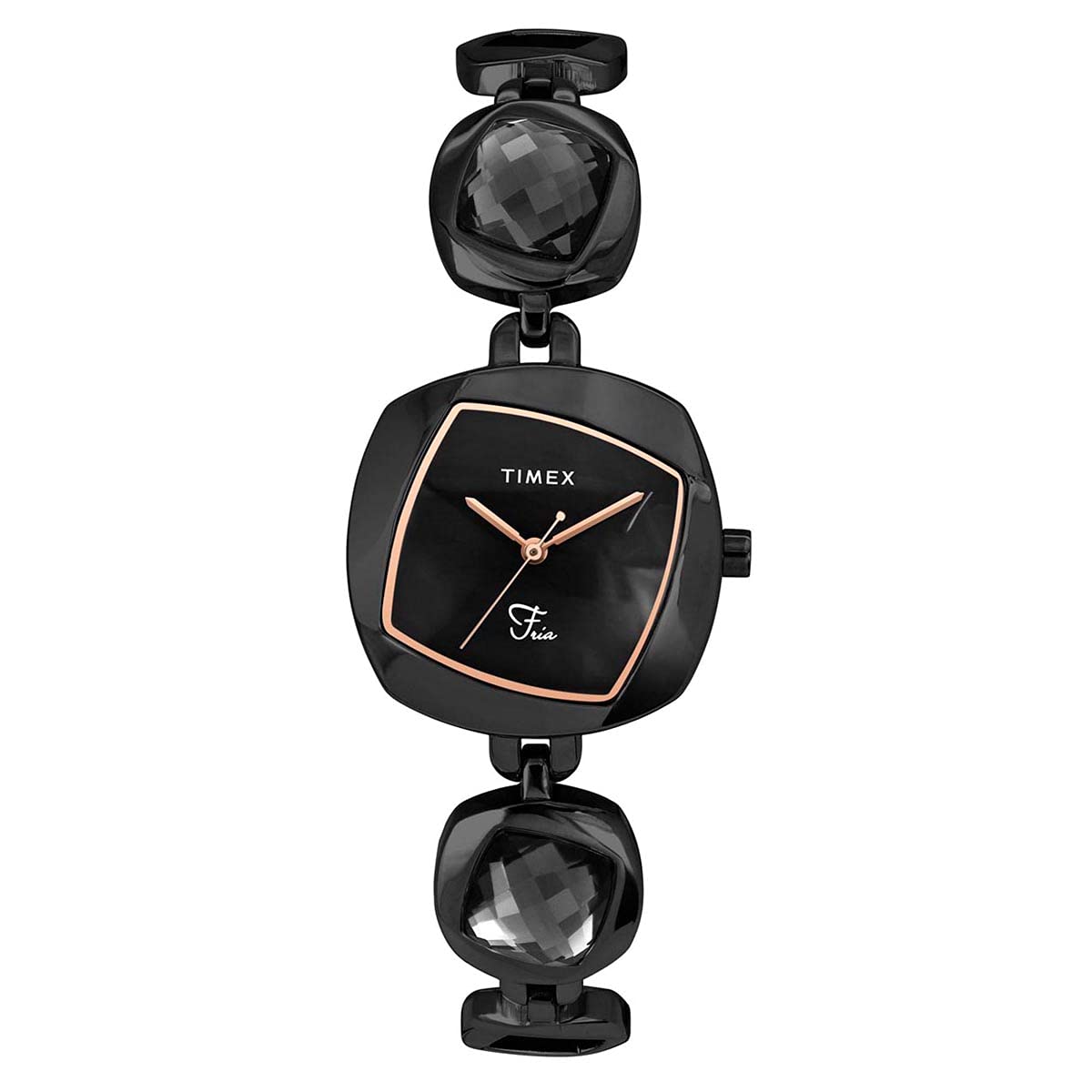TIMEX Fria Women Black Square Analog Watch - TWEL15003 (B099Q1C7F2) Amazon Price History, Amazon Price Tracker
