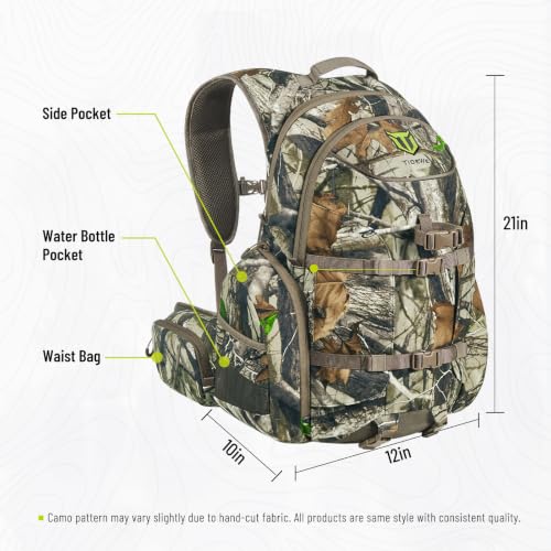 Image of TIDEWE Hunting Backpack for Men, 40L Camo Hunting Pack for Deer Hunting
