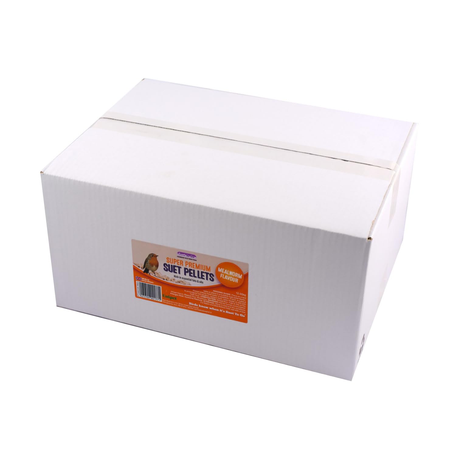 Suet To GoMealworm Suet Pellets - 12.55kg Bulk Value Box - Premium Wild Bird Food