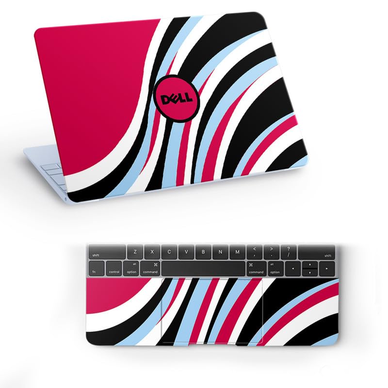 Image of Galaxsia DL350 Top+Wrist Pad Vinyl Laptop Skin /Sticker /Cover for 15 to 15.6 Inches Laptops Laminated-Removable-HD Quality Compatible for Dell-(15x10 Inches)