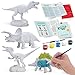 Produktbild Nene Toys Dinosaurier-Malset für Kinder von 37 Jahren  Kunsthandwerkliches Spielzeug-Set: 4 Dinosaurier, Farb-Set, Pinsel, wissenschaftliches Heft  Dinosaurier-Lernspiel für Vorschulkinder