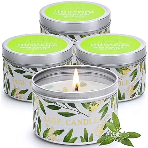 Gisly White Sage Candle Set Cover