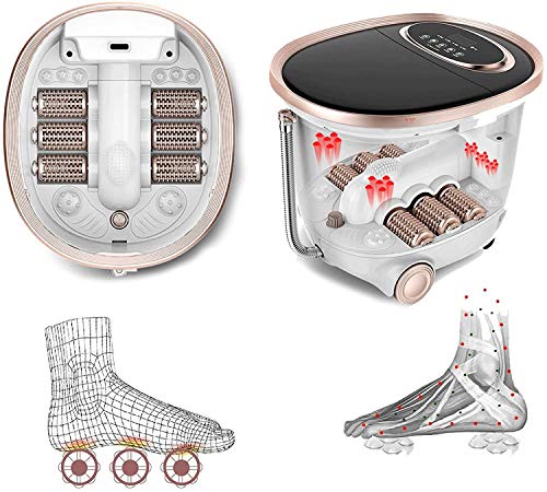 Bañera Eléctrica para Masaje de Pies con Calentamiento Automático, Rodillos Masajeadores y Control de Temperatura – Tratamiento Spa que Rejuvenece los Pies Cansados y Alivia el Dolor y la Presión miniatura 2