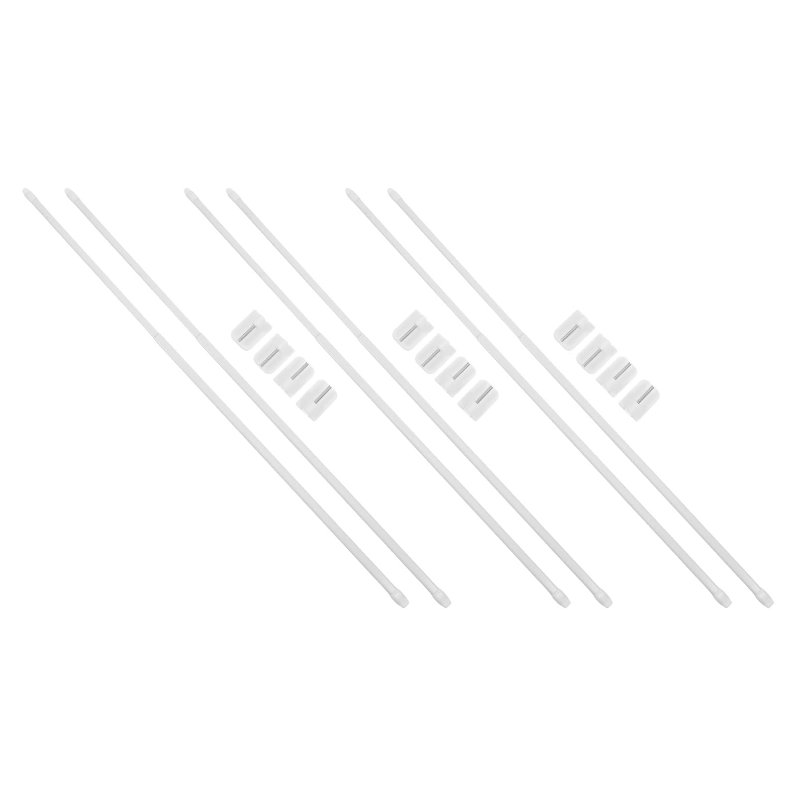 Tringles à Rideaux sans Percer Cabilock Lot de 6 Barres Robustes Fixation par Pression 50-90cm
