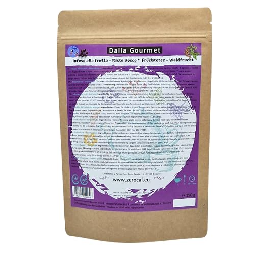 Dalia Gourmet | Infusión de Frutas y Tisana a granel | Relajante | Rica en vitaminas | Sin Gluten | Vegano (Frutos del Bosque - 150g)