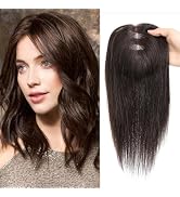 Hair Toppers for Women Real Human Hair Toppers Hair Pieces for Women with Thinning Hair 12 inch C...