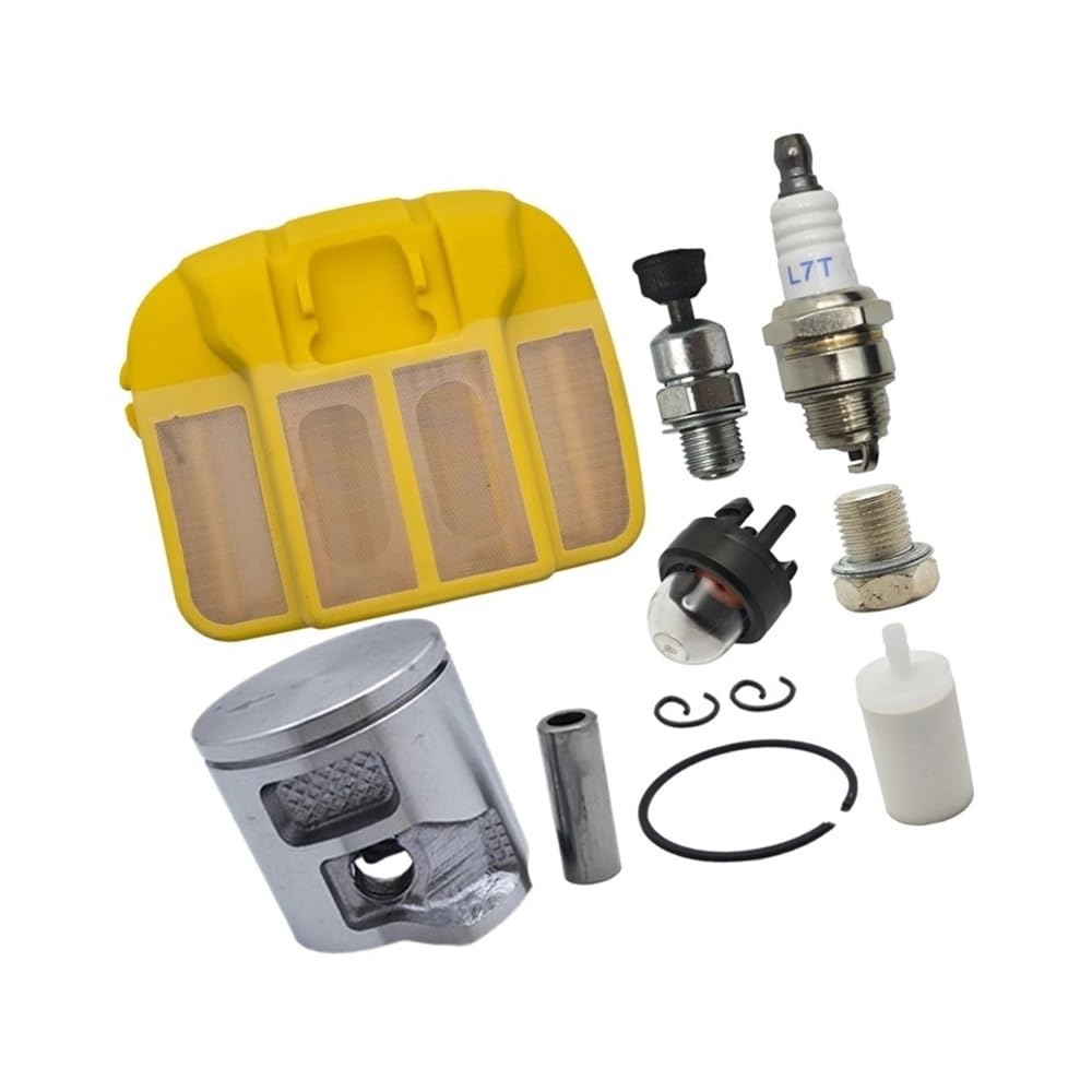 43mm Piston Ring Kit Fit for 545 550XP Air Filter Primer Bulb Decompression Spark Plug Chainsaw Spare Part
