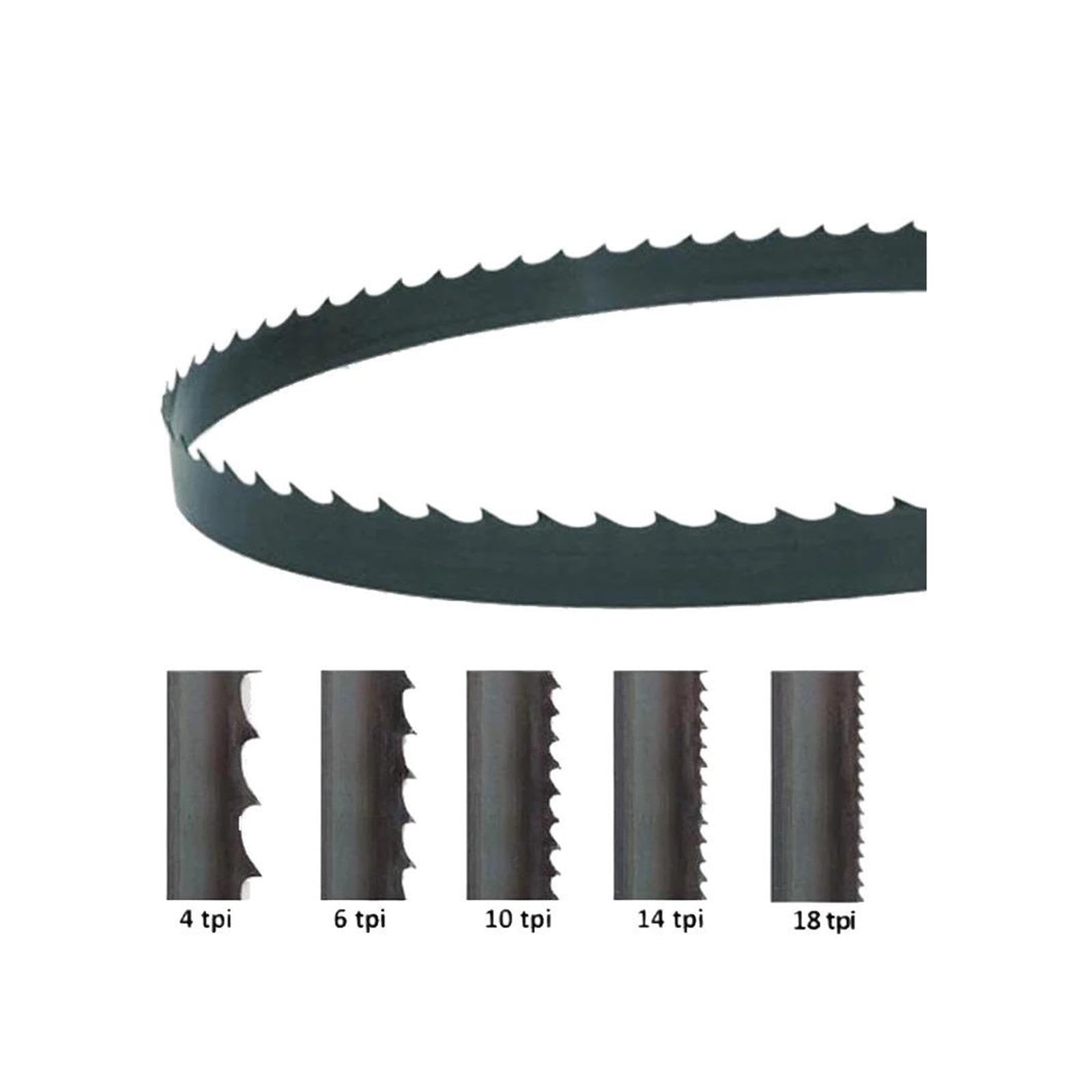 Lama for sega a nastro in carbonio 2320x12,7x0,5 mm 3 4 6 10 14 TPI