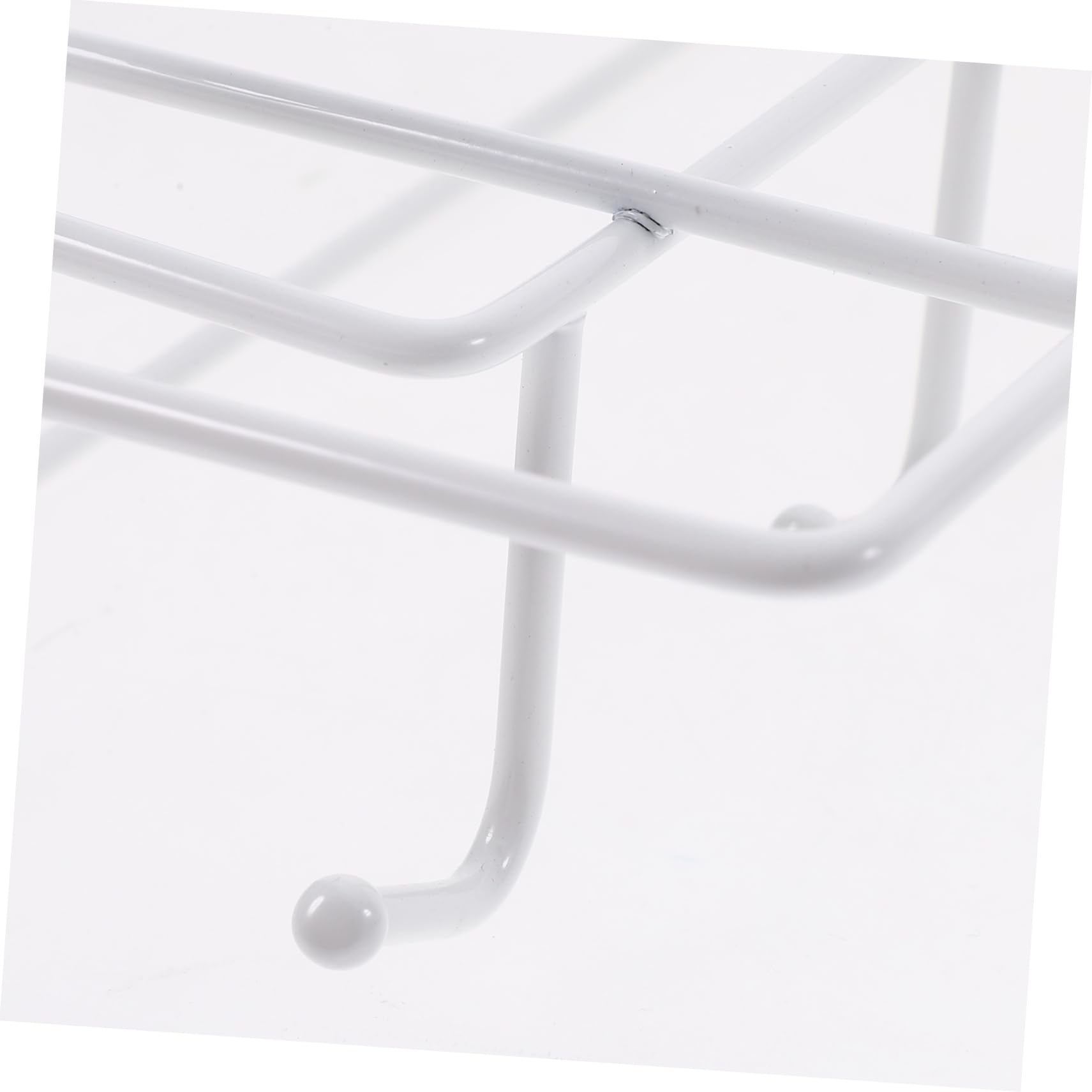 Porta Utensili da Cucina Sottopensile in Ferro Bianco, Design senza Fori, Portata Elevata, per Cucchiaio e Utensili, per Casa