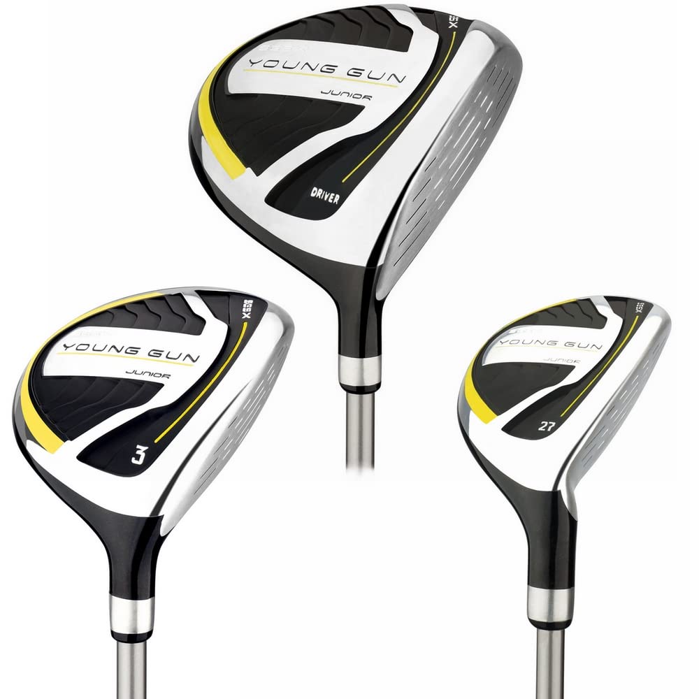 Young Gun SGS X Junior Kids Right Hand Golf Wood Set, Driver, Wood, Hybrid Age 3-5