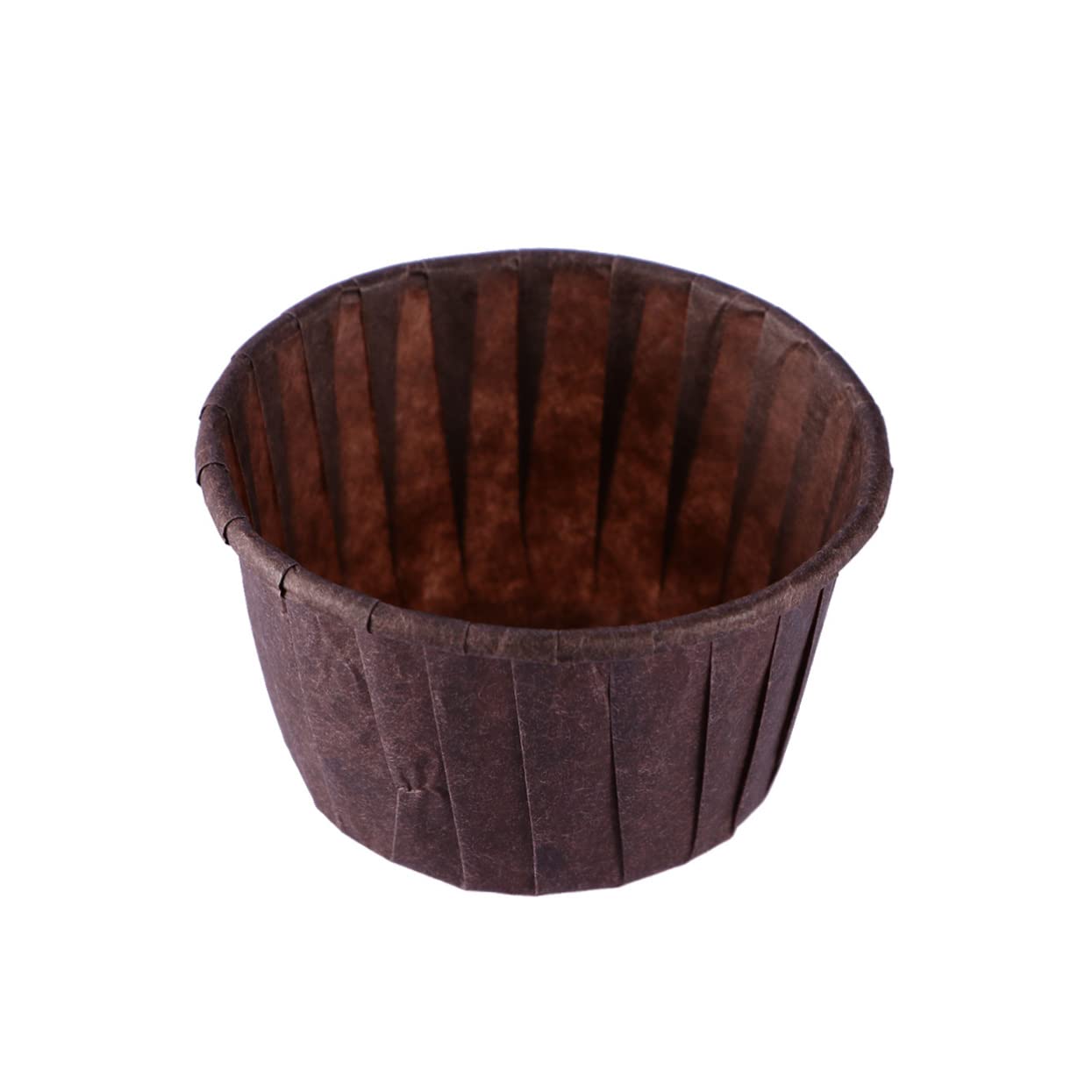 PRETYZOOM 200piezas Copa Para Hornear Muffins De Papel Resistente Grasas Para Pasteles y Postres Color Chocolate Accesorio De Repostería Para Fiestas y Hogar