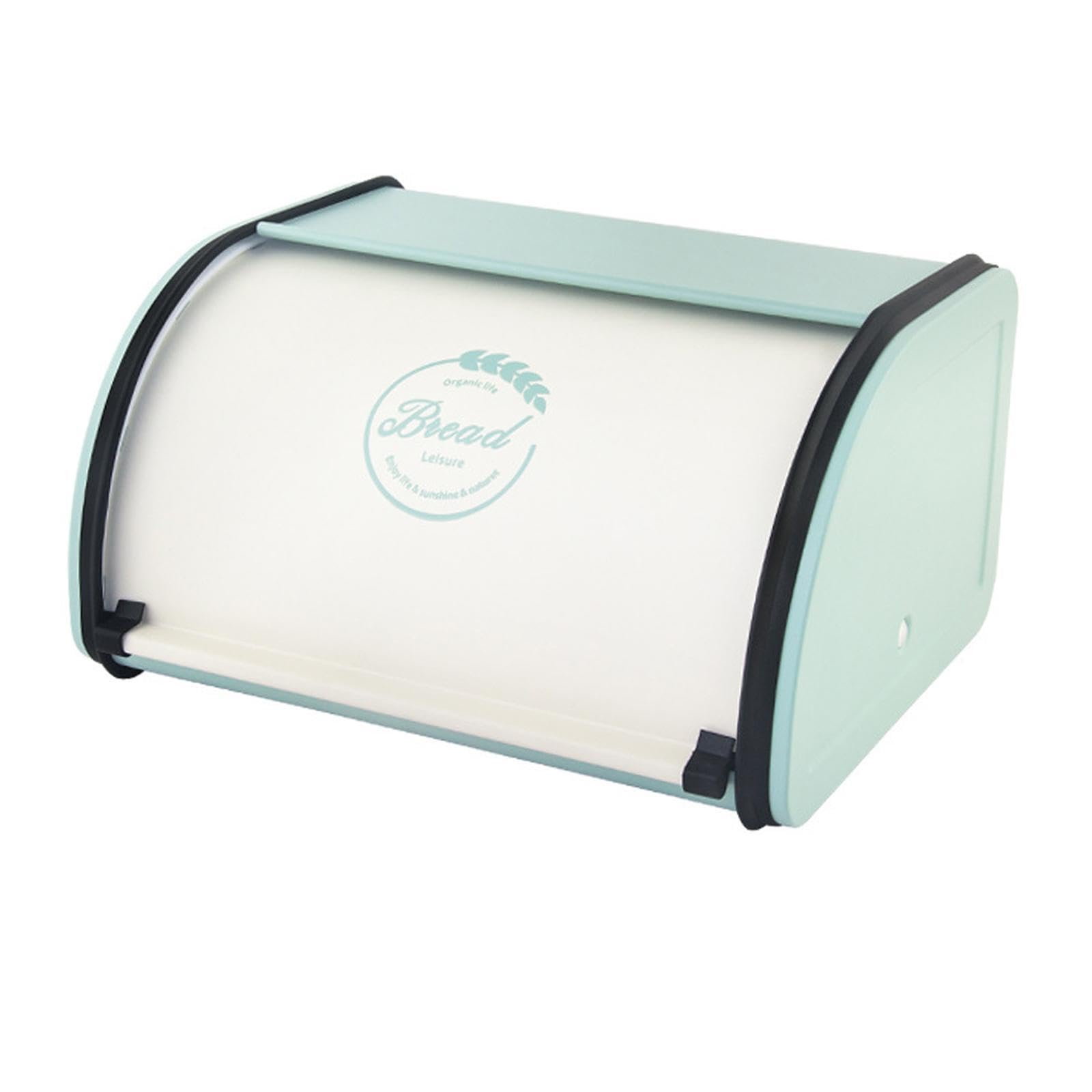 Puxzyax White Green Classy Retro Storage Containers Sturdy Bread Bins Organizing Snacks In Restaurant Environments Household Snack Organizer Boxes Countertop Pantry Etc. S