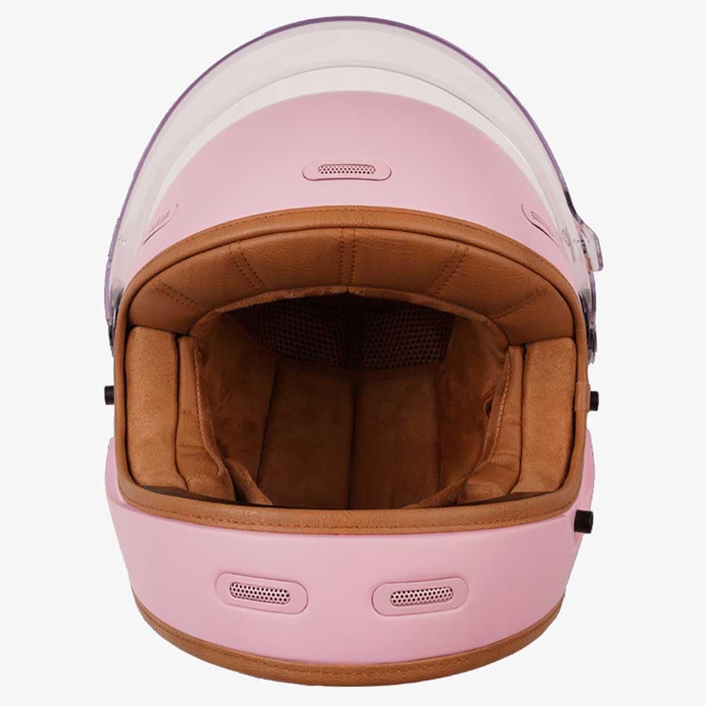 By City Casco Roadster III Rosa, Integral de Fibra de Vidrio, Interior Desmontable, Preparado para Bluetooth (M)