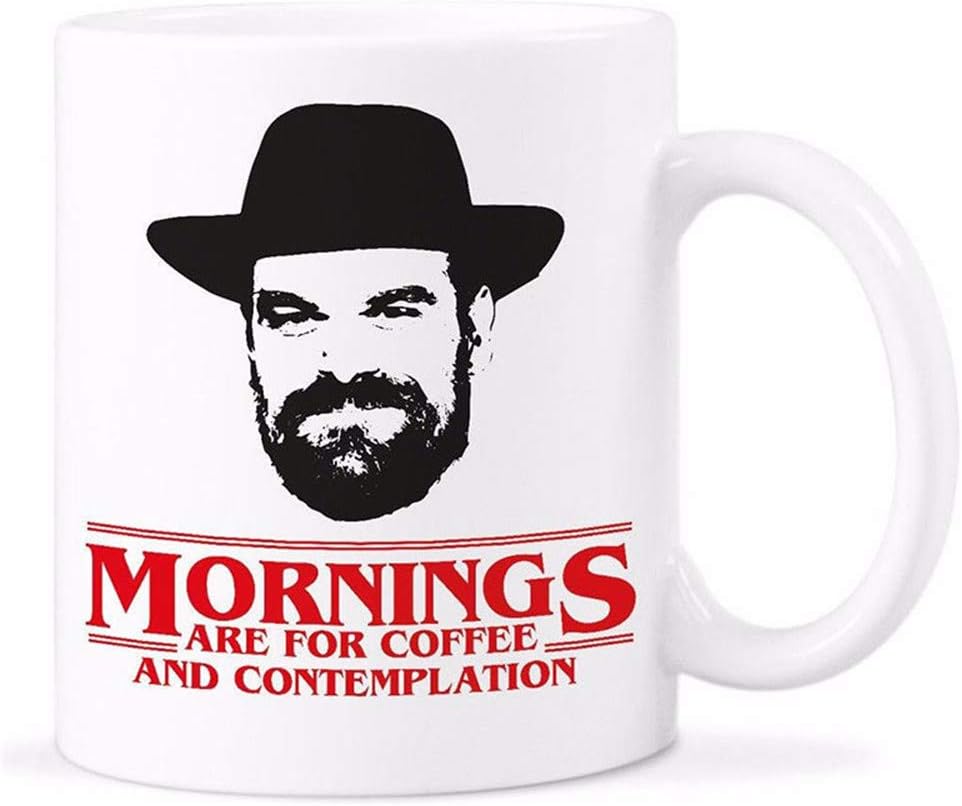 Frее Shірріng оƒƒеr YellowStar.CN52 - Whitelf Chief Hopper Quote Mug Mornings For Coffee Contemplation Mugs Stranger Things Cup with Stirring Spoon Frее Shірріng оƒƒеr YellowStar.CN52 - Whitelf Chief Hopper Quote Mug Mornings For Coffee Contemplation Mugs Stranger Things Cup with Stirring Spoon