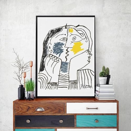 Picasso Le Baiser impression sur toile idee cadeau pour passionnes de deco