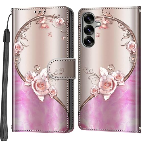 Étui Samsung Galaxy S25 antichoc rose : protégez votre écran des chutes avec ce portefeuille