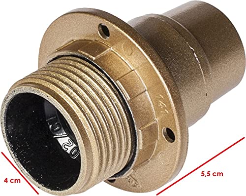 Poly Pool PP0492X lamp Holder E14 2 bezels, Gold, Weiß - Image 4