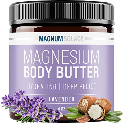 Magnesium Body Butter for Women & Men â€“ Lightly Scented with Lavender