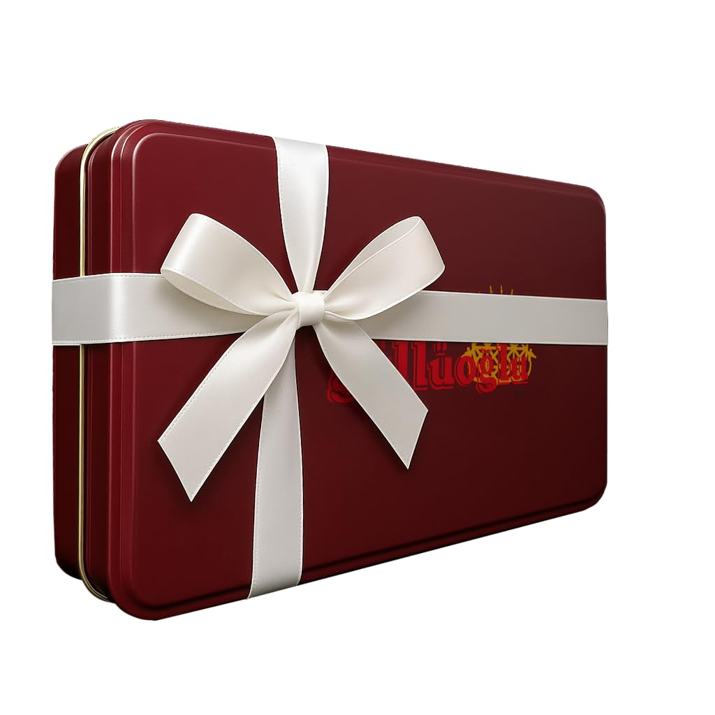 Gulluoglu Assorted Premium Turkish Delight Candy Gift Set, 1.65 lb - 750 gr, Approx. 30-32 pieces, daily fresh shipment from Istanbul/Turkey