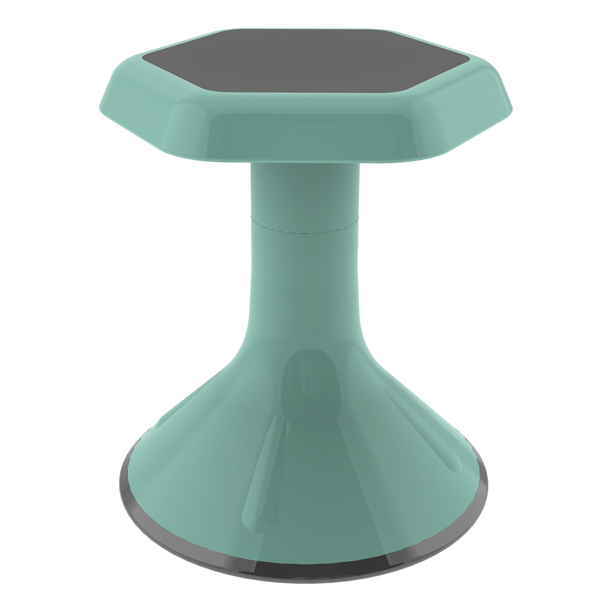 Learniture Backless Active Learning Stool for Preschool Classrooms, Active Learning Wobble Chair with Rocking Motion, 12" H, Seafoam