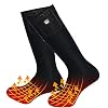 Heated Socks Men Women 7.4 V 2200 mAh Electric Rechargeable Battery Socks Warm Winter Cotton Socks Foot Warmer for Skiing Hunting Fishing Riding Cycling Camping Motorcycling