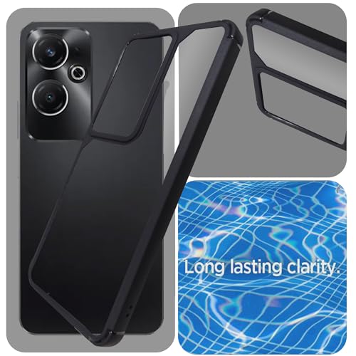 Image of A rtistque Hard Clear Back Cover Case for Mi Redmi 13 5G / Poco M6 Plus 5G | Shockproof TPU | Acrylic Armor | Stylish Protective Design - Transparent