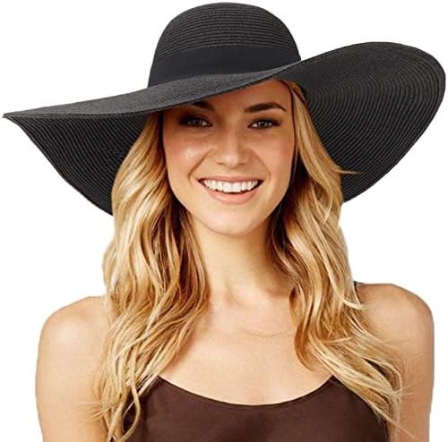 DRESHOW Sombrero Paja Mujer Plegable Verano Sombrero Verano Sombr...