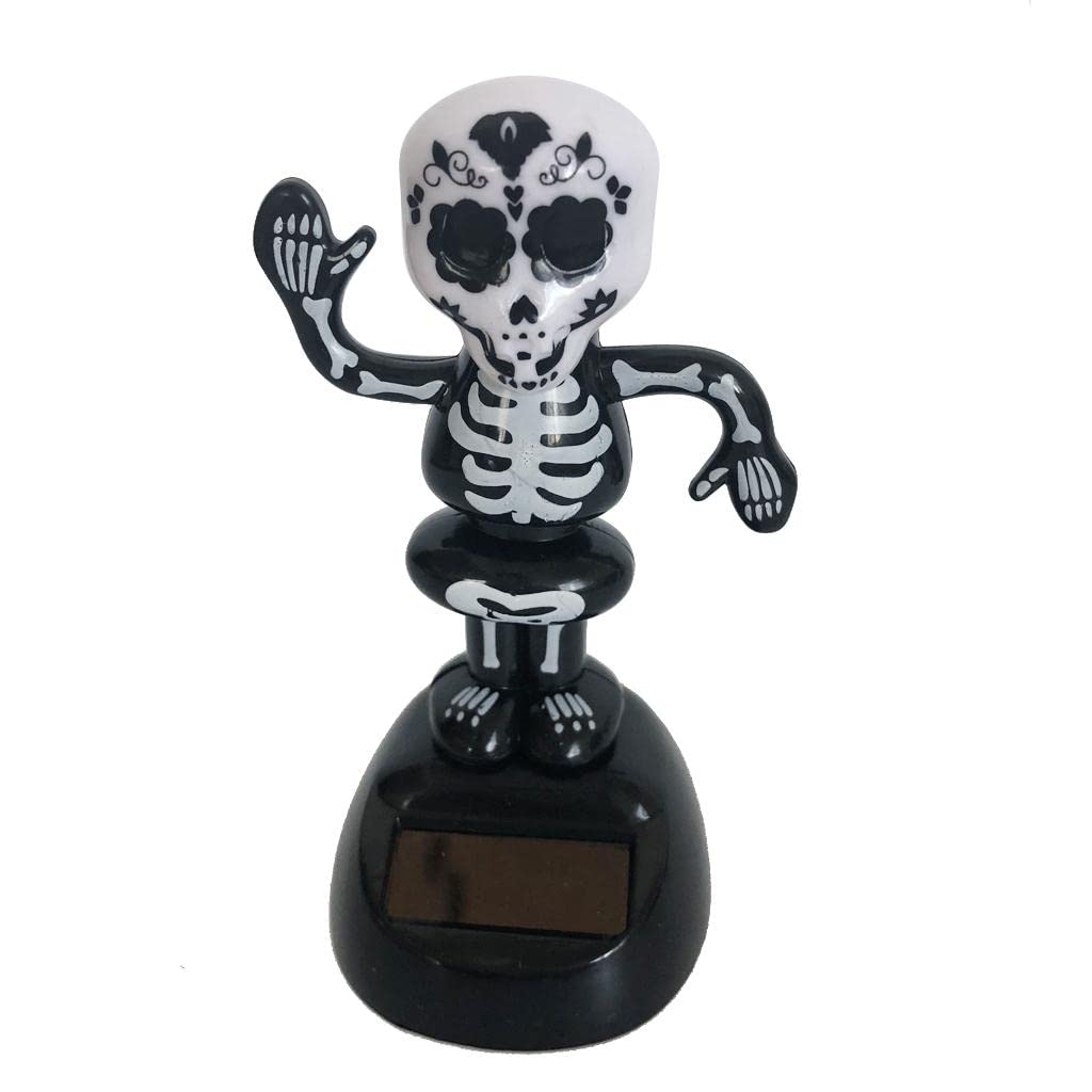Solar Powered Dancing Figurine Home Car Ornament Kids Toy Gift Skeleton Man Home & Garden|Home Dacor|Figurines-image-41