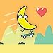 Banana on a Skateboard: Fruit on wheels - popular super simple fun games for free 2018 (no wifi)
