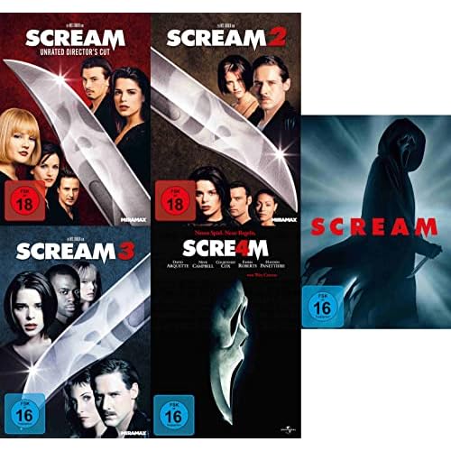 Scream - Teil 1-5 inkl. Scream 2022 (Uncut) im Set (5 DVDs)