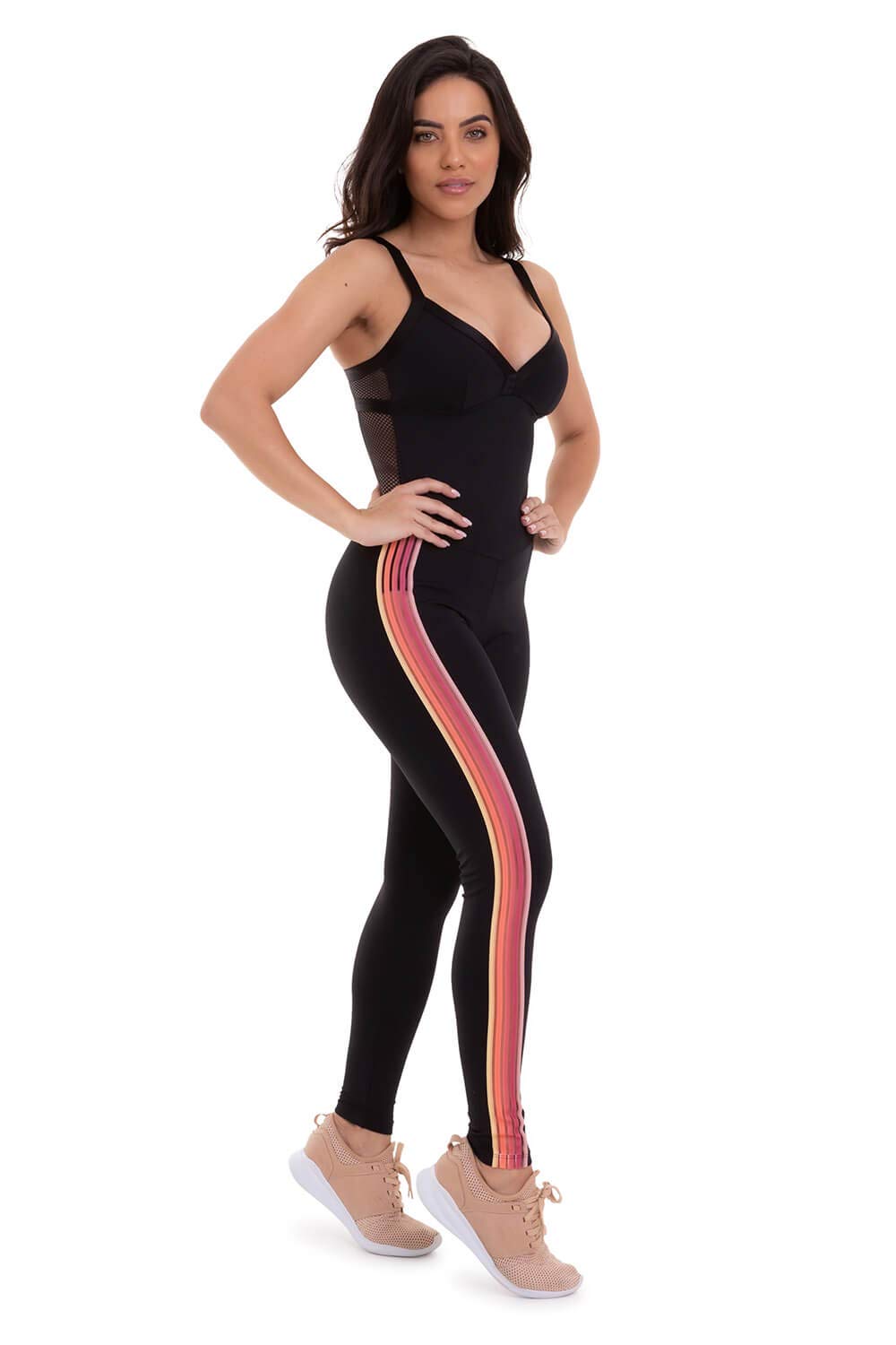 CAJUBRASIL Brazilian Workout Jumpsuit - NZ Fancy One Piece Black