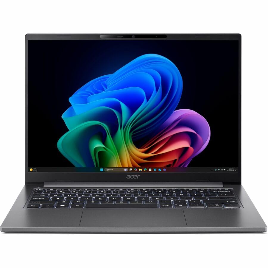 Image of Acer TravelMate X4 14 AI TMX414-51 TMX414-51-579T 14 inch Copilot+ PC Notebook - WUXGA - 120 Hz - Intel Core Ultra 5 226V - 16 GB - 512 GB PCI Express NVMe 4.0 SSD - US International Keyboard - Iron