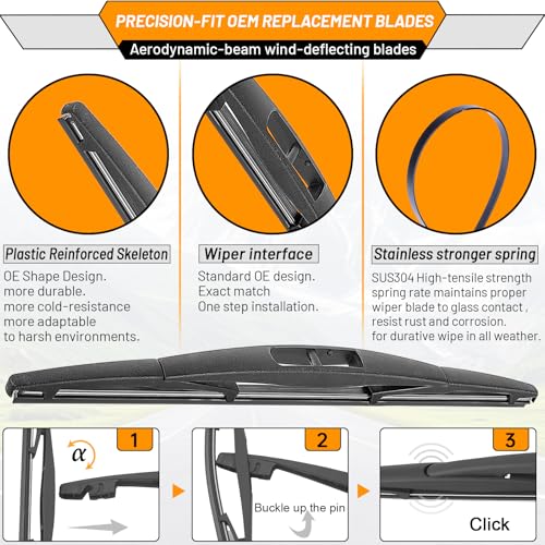 Image of AUTOBOO Windshield Wiper Blade Replacement for Subaru Crosstrek Impreza