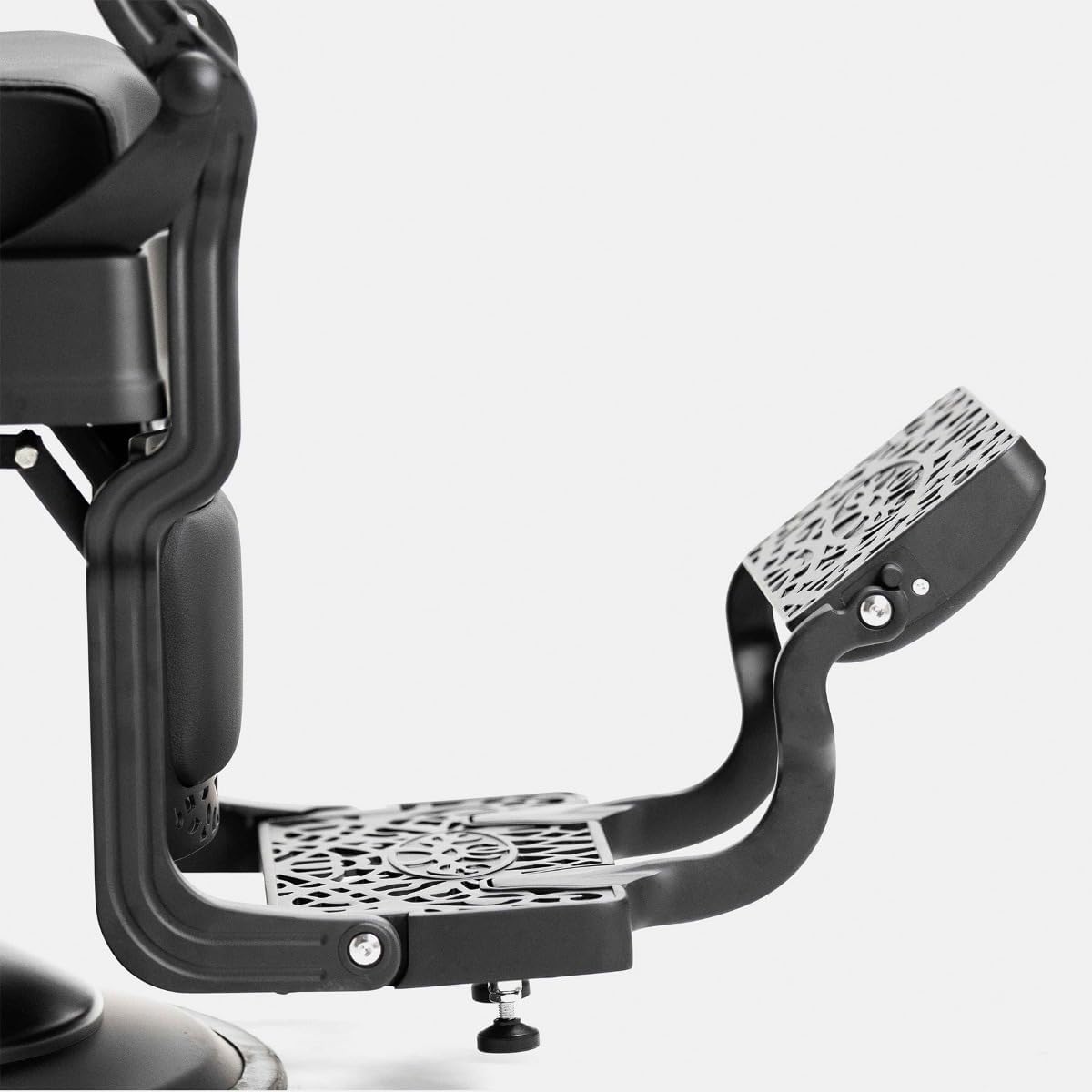LBH Sillón Clásico de Barbero hidráulico Estilo Retro Vintage con reposapies Integrado Modelo Mae (Marrón)