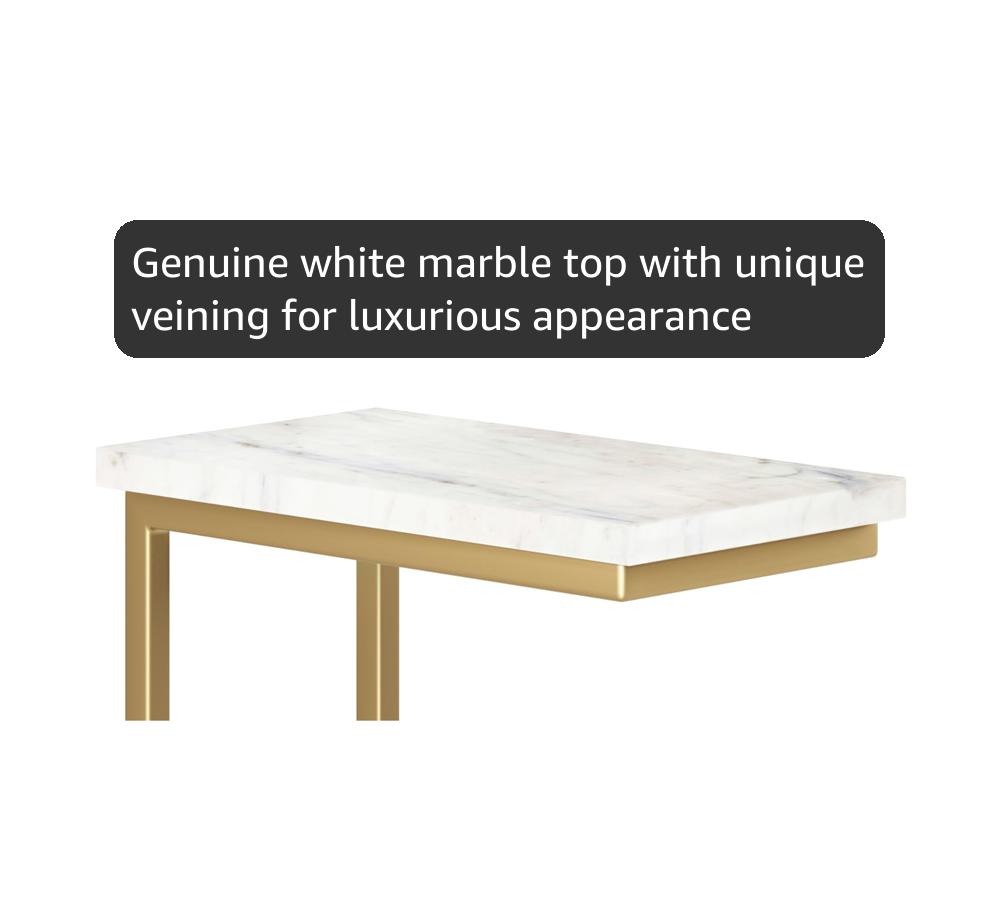 Amazon.com: SIMPLIHOME Skyler Metal Table - 18