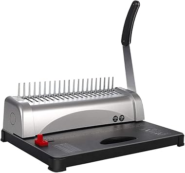 Office Accessories,Comb Binding Machine 21-Hole, 450 Sheet, Paper Punch Binder, Maximum punching capacity/time 12 sheets 70g A4 paper