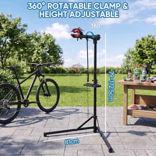 Bike Repair Stand, 360° Clamp Hold & Height Adjustable, Foldable, 66 LBS - image 5