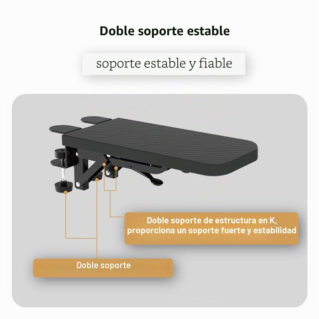 Reposabrazos de escritorio Reposabrazos Soporte de codo Reposabrazos Plegable Extensor de escritorio Reposabrazos para codo y soporte de brazo Teclado Reposabrazos Reposabrazos de muñeca