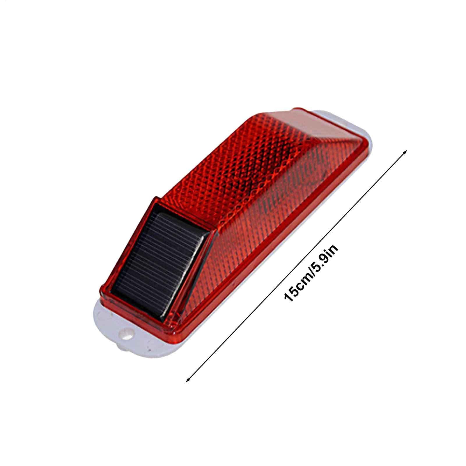 Gyrophare LED Sans Fil Rechargeable, Lumiere Stroboscopique Led, Lampe D'Avertissement Stroboscopique, Lumiere Clignotante D'Alerte Et De Securite Strobe Solaire, Accessoires D'Eclairage A Angle Regla