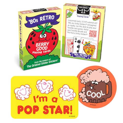 80s Retro Collection Playing Cards & Vinyl Stickers Set image 4