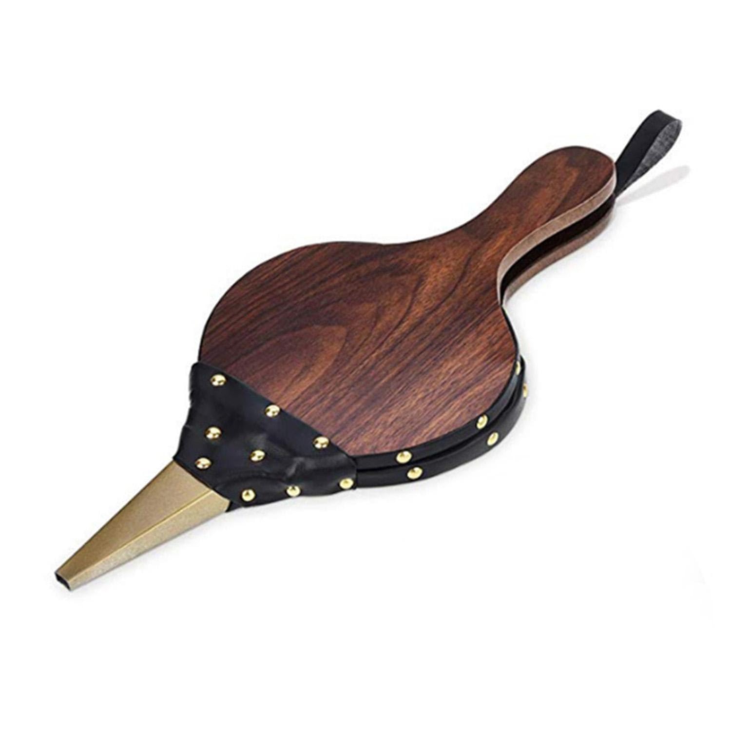 Fuelles de Chimenea, Soplador de Aire de Madera, Soplador de Chimenea Manual, Incluye Cordón Para Colgar, Adecuado Para Barbacoas En Casa, Acampadas, Chimeneas y Senderismo, 30.5 x 12.5cm