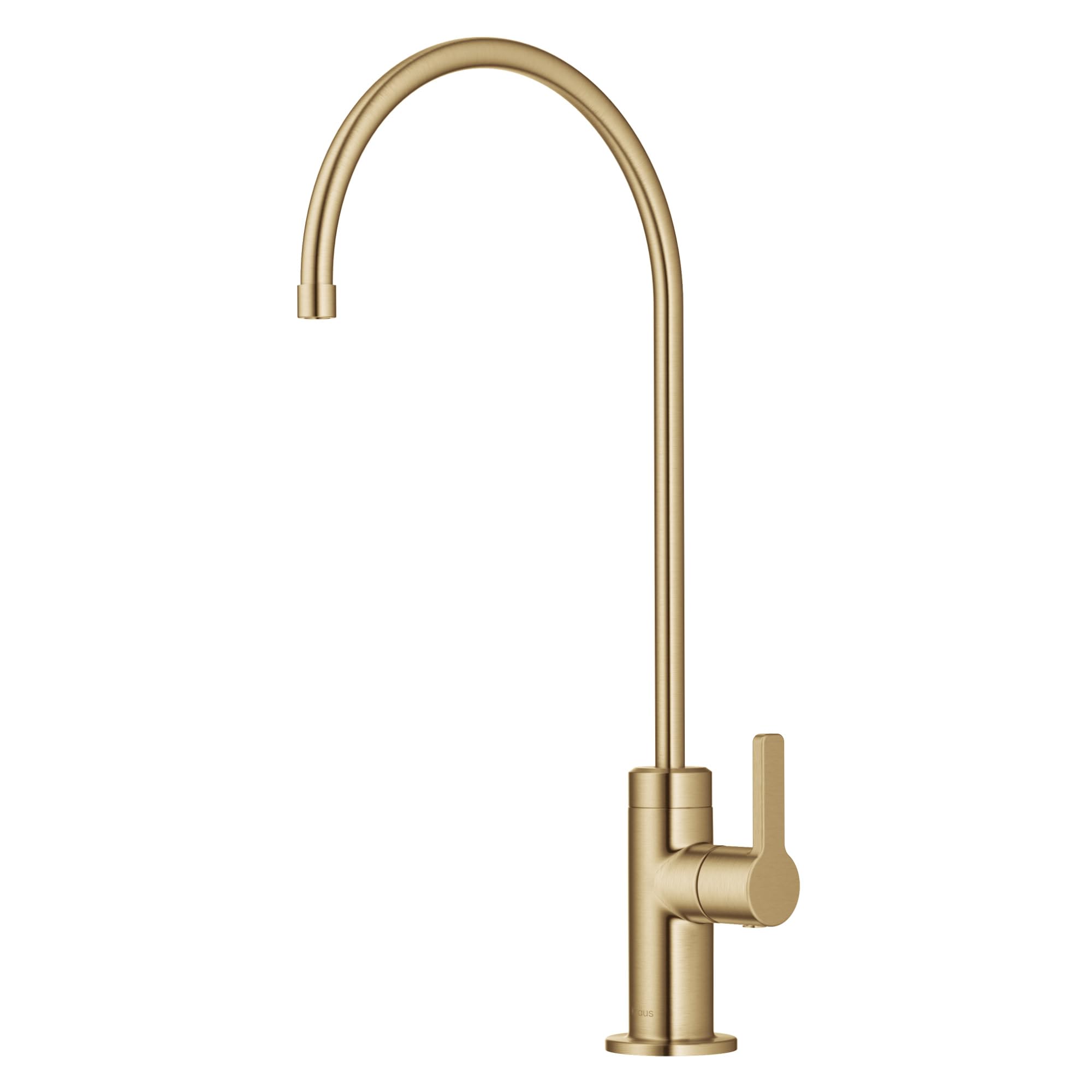 KRAUS Oletto Single Handle Drinking Water Filter Faucet for Reverse Osmosis or Water Filtration System in Brushed Brass, FF-103BB