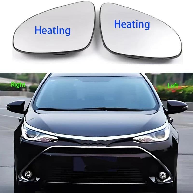 Rétroviseur latéral Yaris 2012-2019 glace de rechange chauffante paire - 7