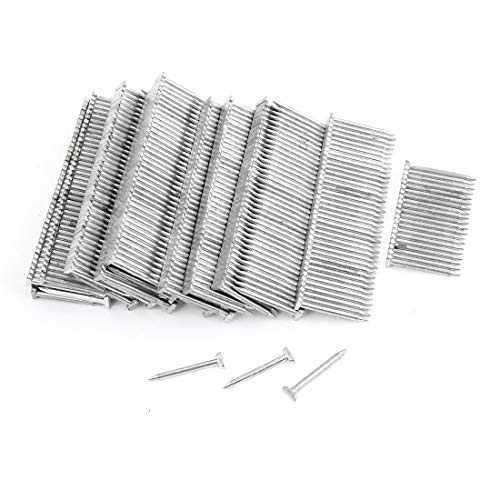 Aexit 760 Pcs Special Tool Silver Tone Steel T25 25m Long Decorative Brad Nails w Case Model:22as32qo167
