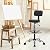 Elevate Your Workspace with Venus Adjustable Drafting Stool with Footrest - Premium Leather, Adjustable Height, Backrest, Rolling Wheels, Perfect for Artists, Designers, and Efficient Workstations