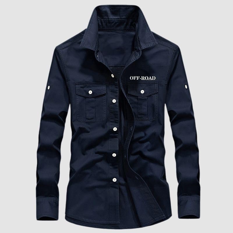 Chemise coton ample homme pour éviter la chaleur avec style cargo