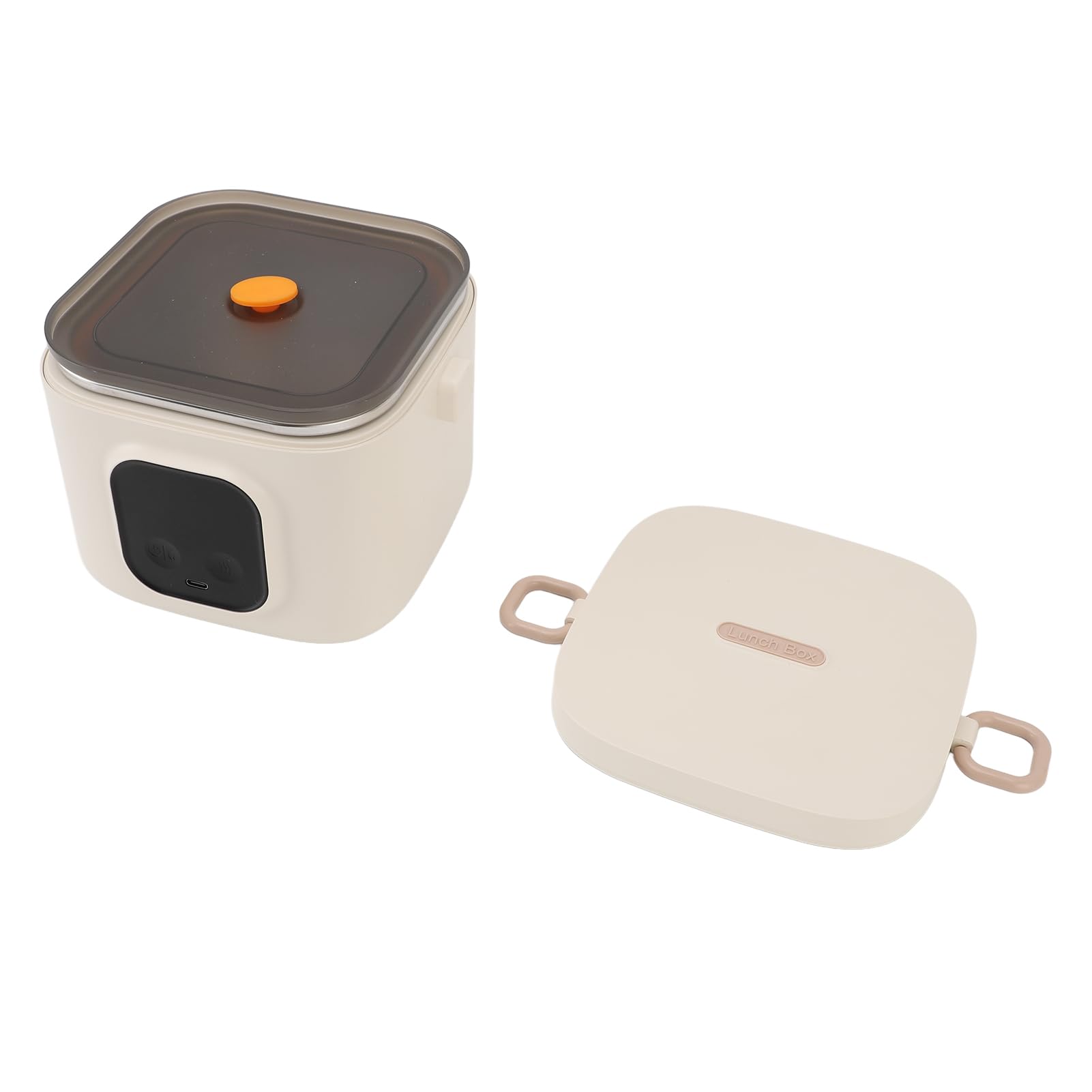 Riscaldatore Alimentare Elettrico per il Cibo con Batteria da 14000 MAh LI Incorporata, 304 Contenitore in Acciaio Inossidabile 800 Ml di Grande capacità, Semplificando la