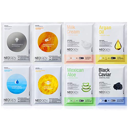 NEOGEN DERMALOGY 8 Combo Fiber & Essential Facial Mask Sheets