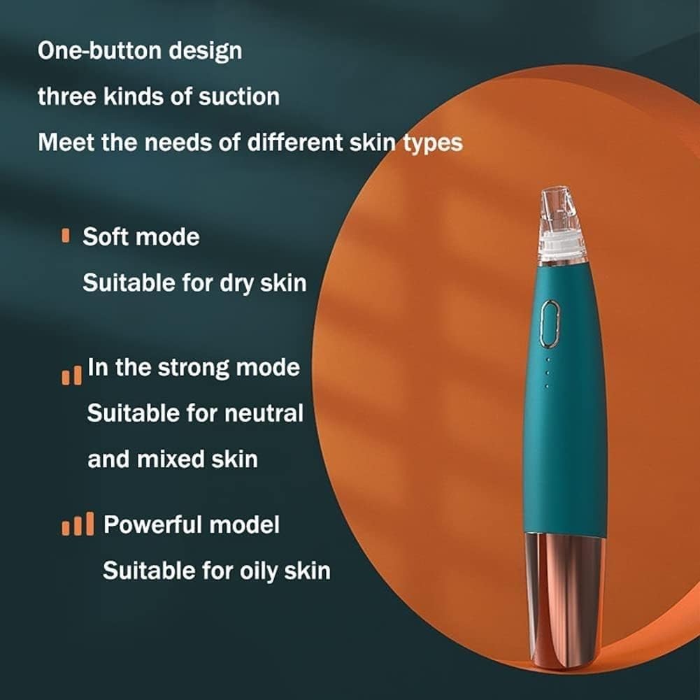 Aspiratore for Punti Neri, aspiratore for pori dei Punti Neri, detergente Elettrico for la rimozione di Punti Neri e imperfezioni del Viso, 4 sonde sostituibili